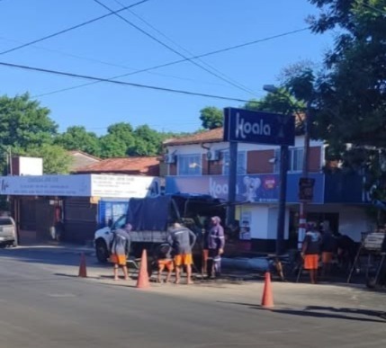 ESSAP rompe recapado recién realizado sobre Cacique