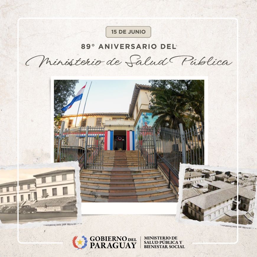 Hoy se conmemora el 89 Aniversario del Ministerio de Salud