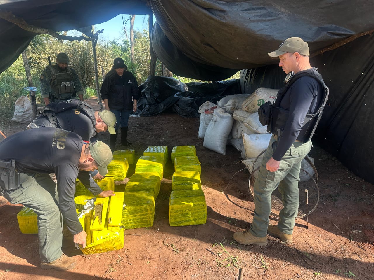 SENAD detecta y elimina campamentos narcos en Yby Yaú