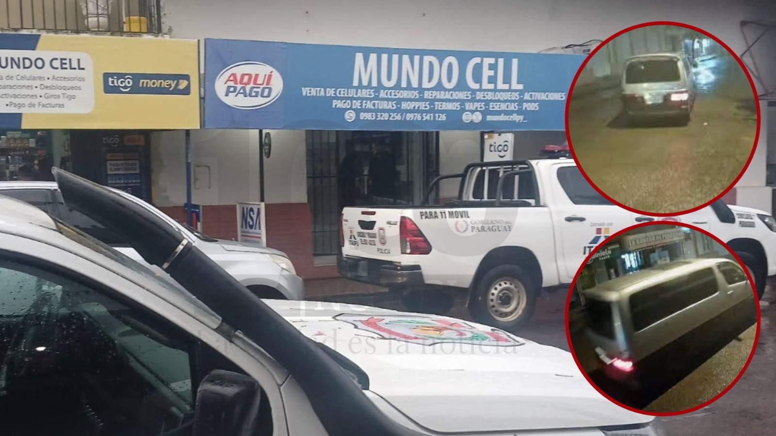 Violentaron y robaron un local de celulares en Paraguarí