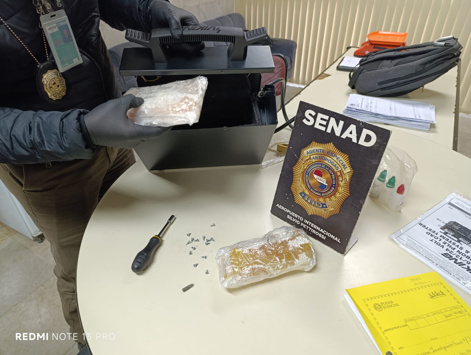 Detectan ingreso de marihuana de alta potencia oculta en dispositivos electrónicos