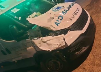 Yby Yaú: ambulancia que trasladaba a un herido de bala chocó contra una vaca