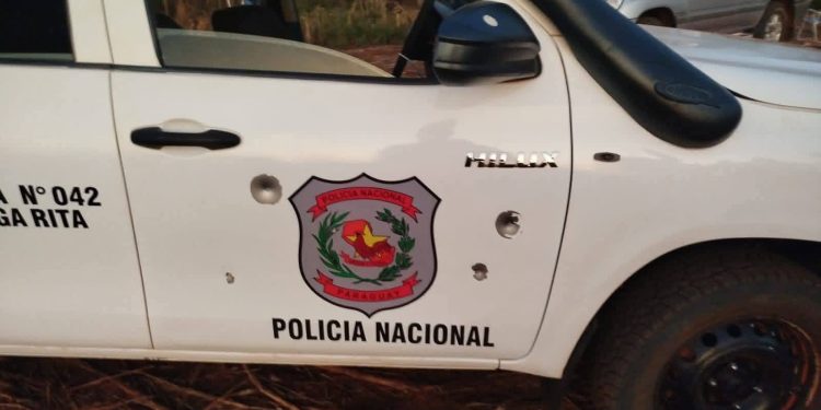 Atacaron a balazos una patrullera en Yhú