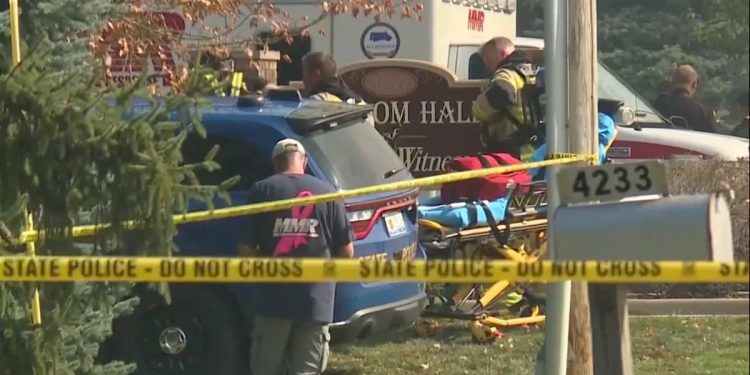 Tiroteo en iglesia de Michigan deja cuatro muertos y ocho heridos