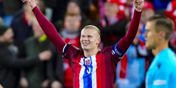 Haaland se disculpó con el arquero de Moldavia, por haberle marcado 5 goles