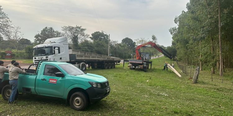 Inician construcción de nuevo alimentador de la ANDE en Paraguarí