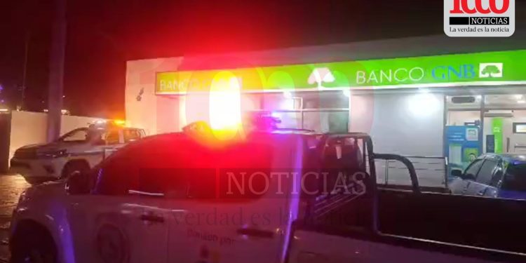 Intentaron robar una sucursal bancaria en zona de 4 Mojones