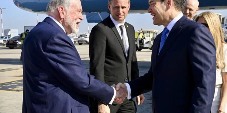 Marco Rubio llega a Israel para abordar la ofensiva en Gaza