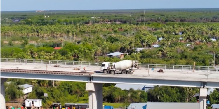 Puente Bioceánico: primer cruce en viaducto de acceso