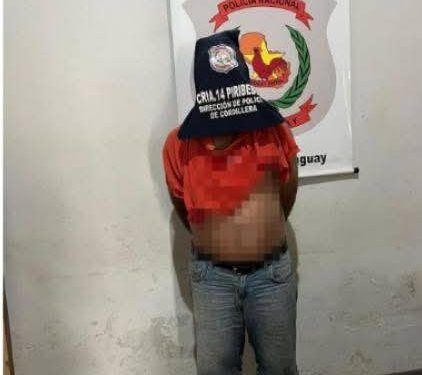 Un aprehendido por caso de asesinato con arma blanca en Piribebuy