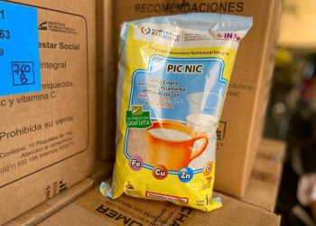 III Región Sanitaria, Cordillera, recibe leche enriquecida para niños