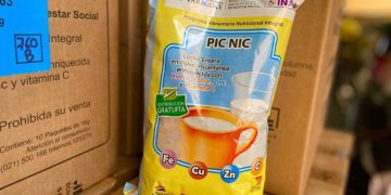 III Región Sanitaria, Cordillera, recibe leche enriquecida para niños