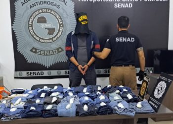 Senad incautó cocaína en jeans durante controles en Silvio Pettirossi