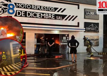 Incendio consume depósito de repuestos en Coronel Oviedo