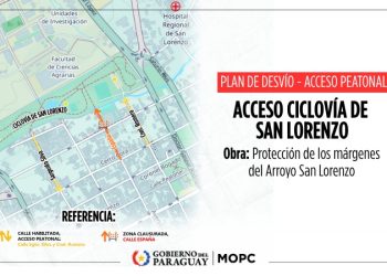 Anuncian retiro del puente metálico y accesos alternativos en la ciclovía de San Lorenzo