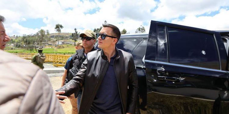 Ecuador denunció un «intento de asesinato» contra Daniel Noboa