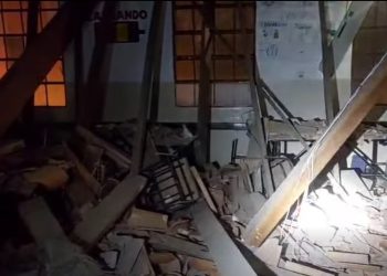 Colapsó el techo de un aula en un colegio privado en Lambaré