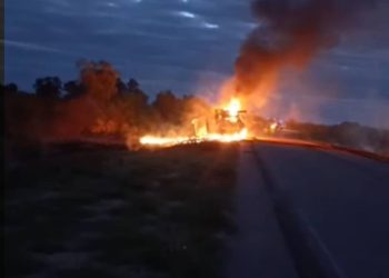Incendio de camión cisterna deja un muerto y un herido en Boquerón