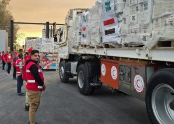 Llega la ayuda humanitaria a Gaza desde Egipto