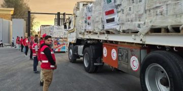 Llega la ayuda humanitaria a Gaza desde Egipto