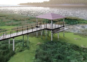 Obras en el Muelle/Mirador Turístico de Humaitá