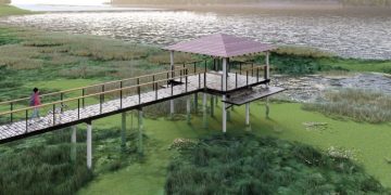 Obras en el Muelle/Mirador Turístico de Humaitá