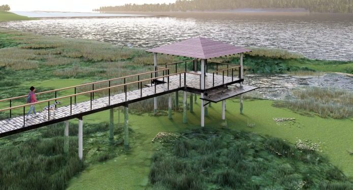 Obras en el Muelle/Mirador Turístico de Humaitá