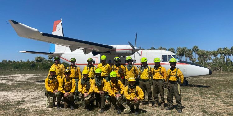 Bahía Negra: sospechan que foco de incendio ingresó desde territorio boliviano