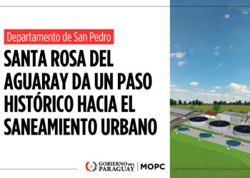 Santa Rosa del Aguaray da un paso histórico hacia el saneamiento urbano