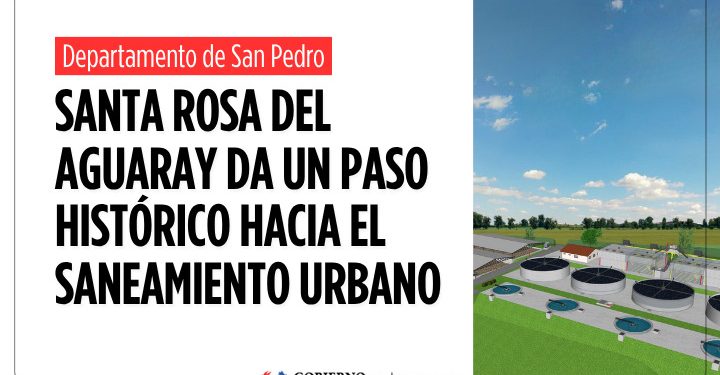 Santa Rosa del Aguaray da un paso histórico hacia el saneamiento urbano