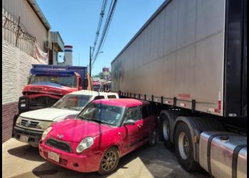 Accidente en cadena a la salida del túnel de Tres Bocas