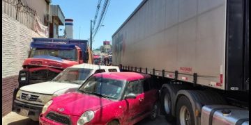 Accidente en cadena a la salida del túnel de Tres Bocas