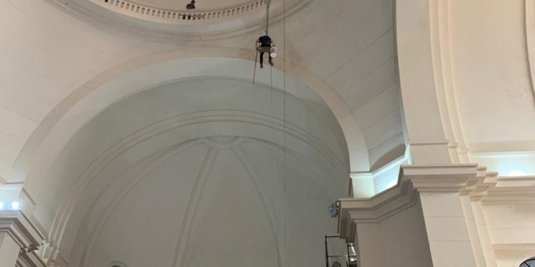 Refacciones en la Basílica de Caacupé para recibir a los peregrinos