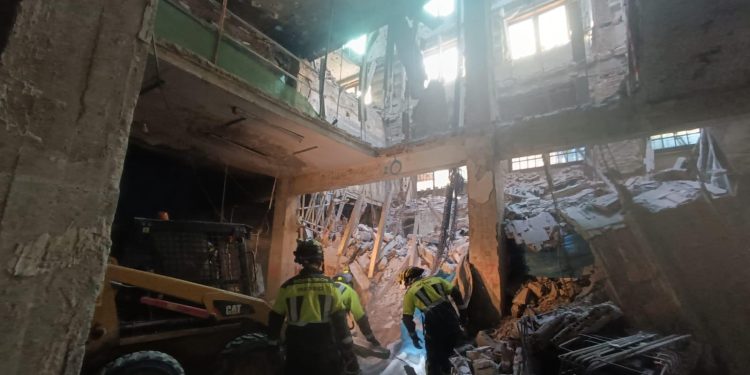 Encuentran sin vida a los cuatro desaparecidos del derrumbe en Madrid