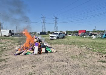 Incineraron más de 3 toneladas de marihuana en Chaco’i tras operativo en San Pedro