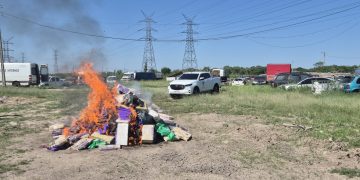 Incineraron más de 3 toneladas de marihuana en Chaco’i tras operativo en San Pedro