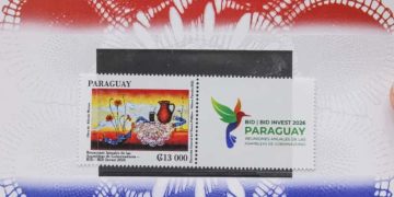 Oficializan estampilla y moneda conmemorativas de las Asambleas del BID 2026