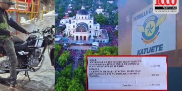 Se suspende el viaje a Caacupé: promesero termina con multa y su moto al corralón