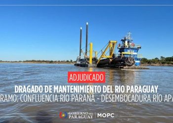 MOPC adjudica trabajos de dragado y mantenimiento del río Paraguay