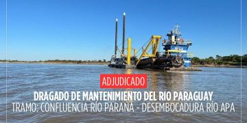 MOPC adjudica trabajos de dragado y mantenimiento del río Paraguay