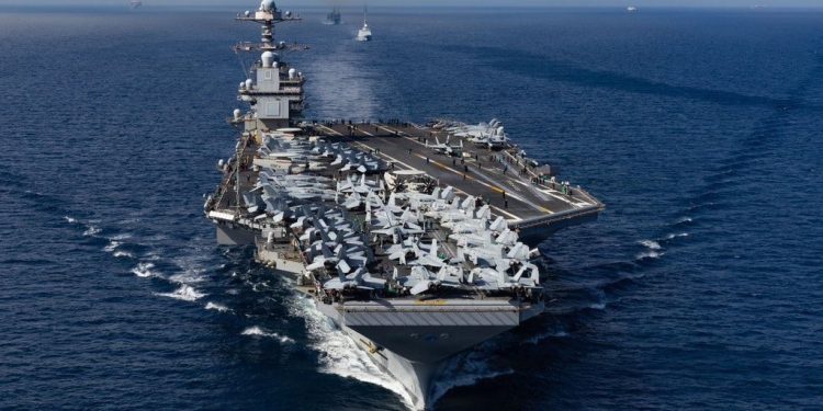 Portaaviones más grande de EE.UU. entra al Caribe