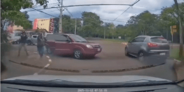 Intento de asalto a balazos en Ciudad del Este a distribuidor de aparatos electrónicos