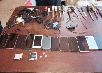 Ministerio de Justicia incauta drogas, armas y celulares en la Penitenciaría de Encarnación