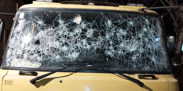 Destrozaron único móvil de bomberos de San Pedro de Ycuamandyyú