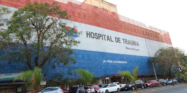 Movilización de funcionarios del Hospital de Trauma