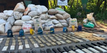 Antinarcóticos de la Policía decomisan más de 1.900 kg de marihuana en Caazapá