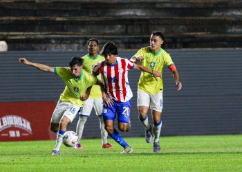 Caída de la selección paraguaya sub 16 contra Brasil en partido amistoso