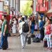Masiva movilización de pasajeros en la Estación de Buses