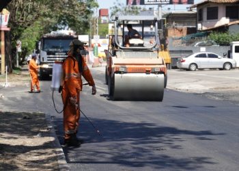 Av. Mariscal López: colocan asfaltado definitivo en zona del viaducto