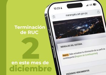 Contribuyentes con terminación de RUC «2» deben actualizar sus datos en diciembre